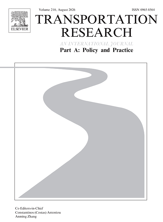Krysiński Dawid, Schmidt Filip, Czepkiewicz Michał, Brudka Cezary (2026) Do negative experiences of car dependence foster support for car use restrictions? Evidence from Polish urban regions. Transportation Research Part A: Policy and Practice, 204, 104843.